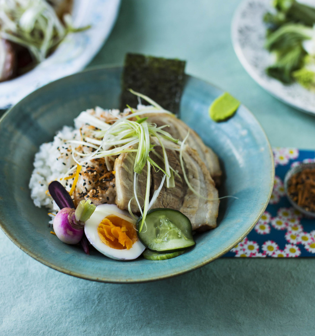 Pork Chashu with 'Togarashi' Sushi Rice