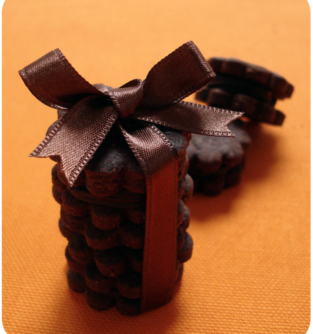 Chocolate orange truffle biscuits